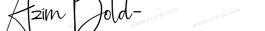 Azim Bold字体转换